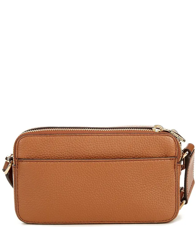 Jet Set Small Pebbled Leather Double-Zip Camera Bag