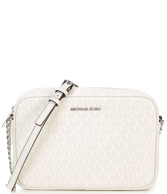 Michael Kors Jet Set Charm Large Dome Crossbody Bag - Black/Optic White