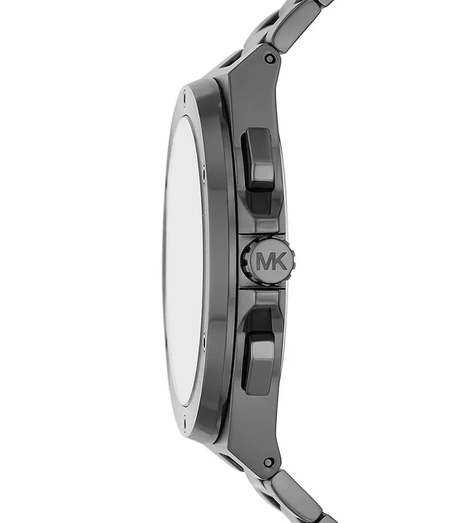 Michael Kors Men's Hutton Stainless Steel Chronograph Watch Blue/Silver
