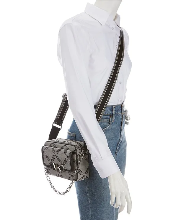 Michael Kors Parker Medium Chain Swag Camera Crossbody Bag