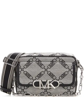 Michael Kors Parker Medium Jacquard-Canvas Crossbody Bag