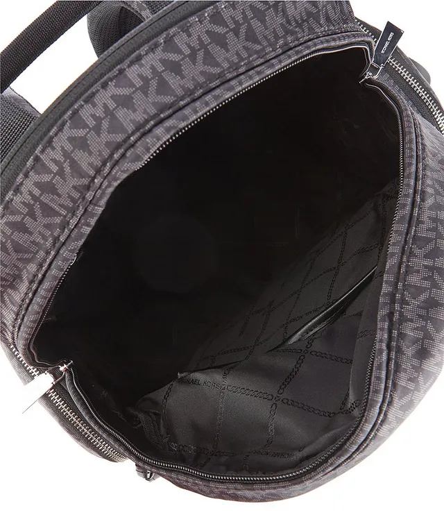 Michael Kors Prescott Black Signature Logo Large Backpack - Black