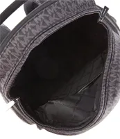 Michael Kors Prescott Black Signature Logo Large Backpack