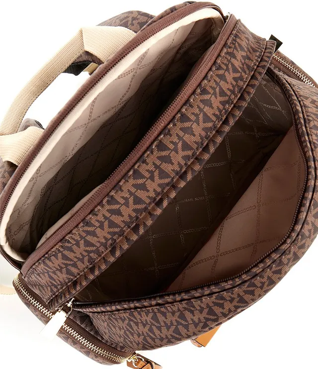 Michael Michael Kors Logo Prescott Large Backpack - Brown/Acorn
