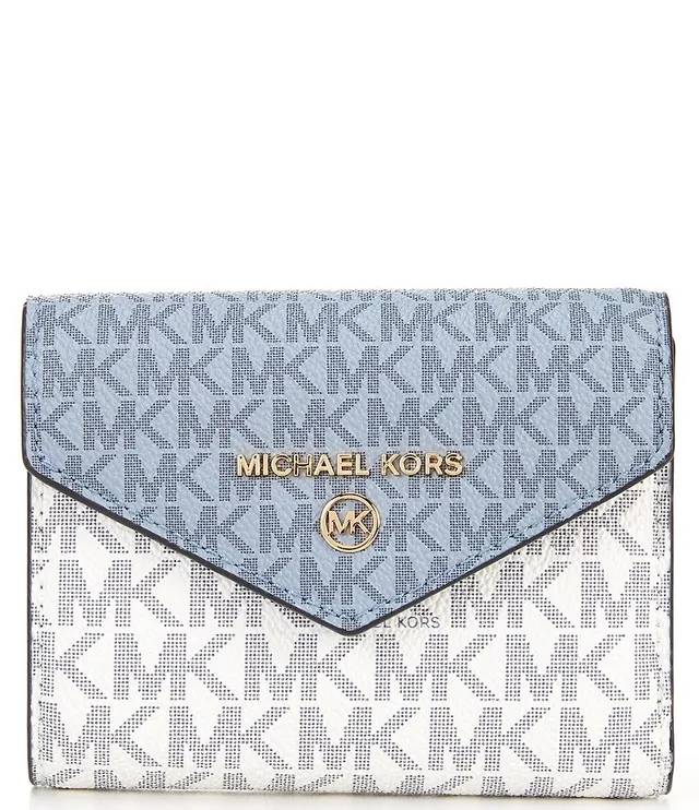 Michael Kors Carmen Medium Envelope Tri-Fold Logo Closure Wallet