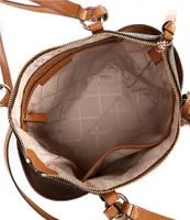 Michael Kors Sullivan Signature Logo And Charm Small Convertible Top Zip  Tote Bag