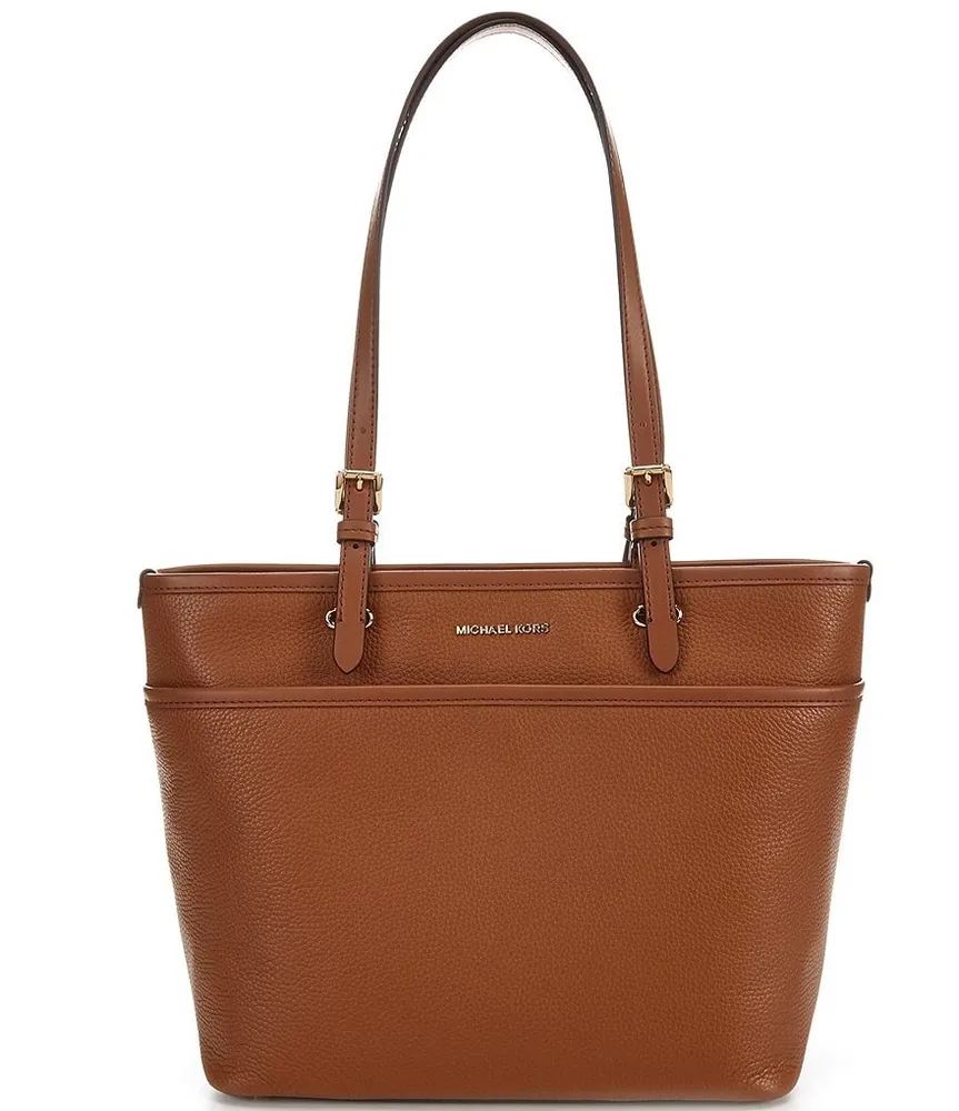 Michael Kors Voyager Large East West Pebble Leather Top Zip Tote