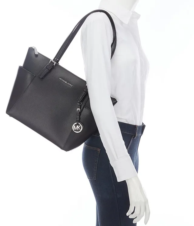 Michael Kors Michael Sullivan Small Convertible Top Zip Leather Tote In  Optic White