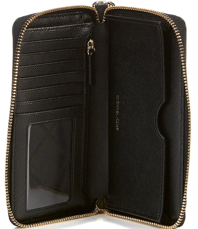 Michael Michael Kors Jet Set Travel Large Flat Multifunction Phone Case - Black