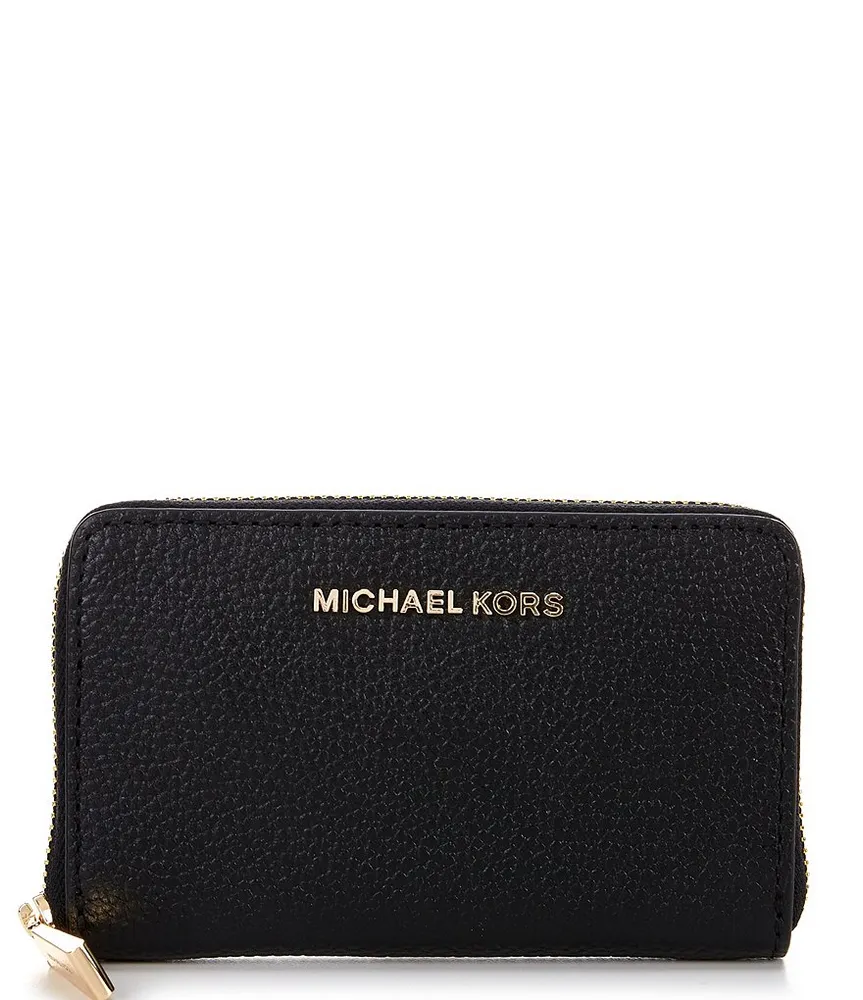 Michael Kors Jet Set Multifunction Phone Wallet | Color: Black/Silver | Size: Large