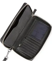 Michael Kors Mercer Pebble Leather Large Flat Multifunction Phone