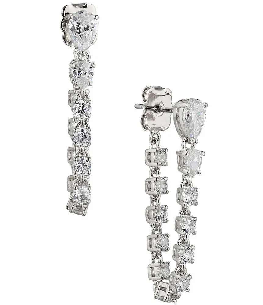 Nadri Faux-Pearl Crystal Drop Earrings