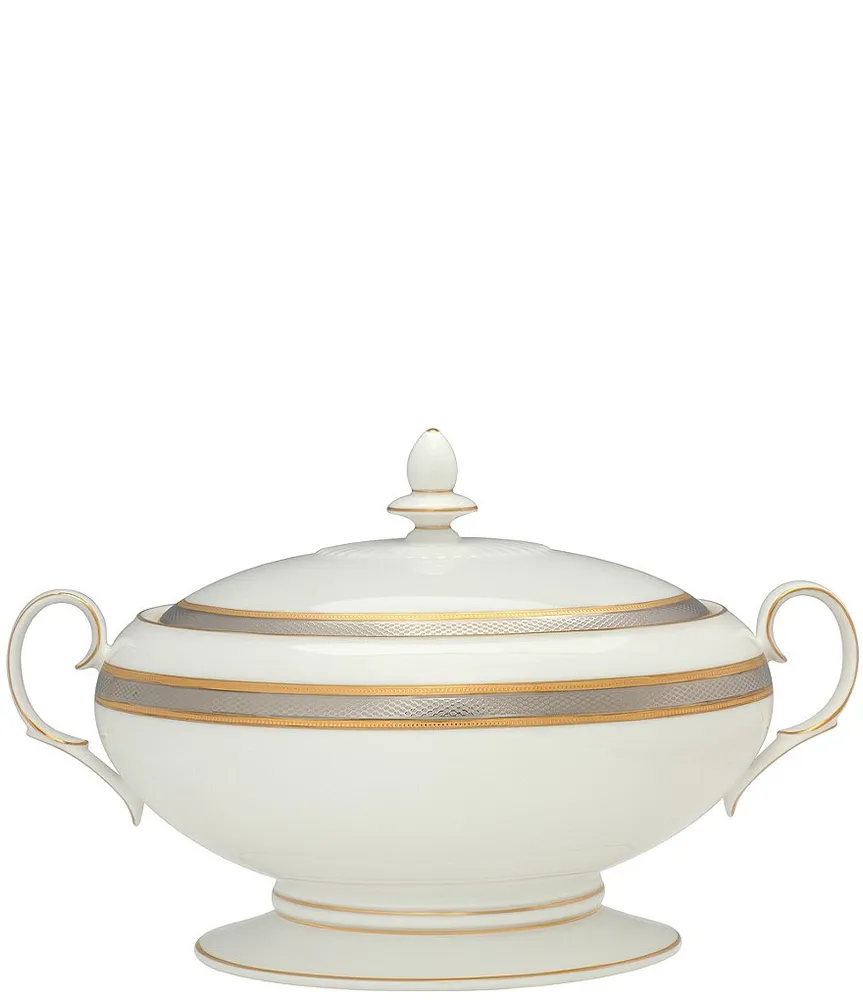 Noritake Brilliance Bone China Covered Vegetable Bowl The Shops at Willow  Bend