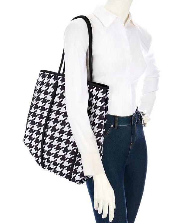 Parker & Hyde Neoprene Houndstooth Tote Bag