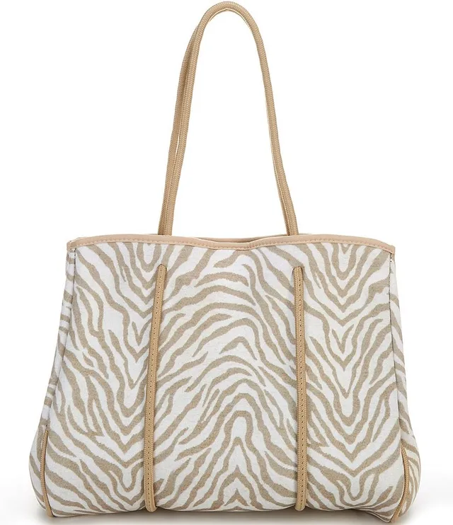 Parker & Hyde Neoprene Exotic Leopard Tote Bag