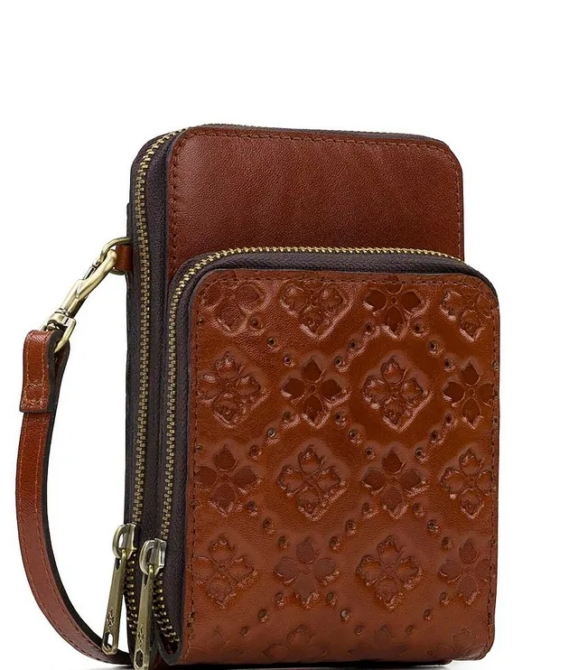 Patricia Nash Albertine Leather Phone Crossbody - 20702448