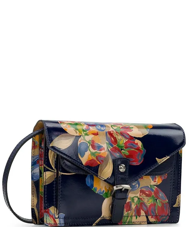 Patricia Nash Cassano Parisian Newspaper Floral Crossbody Bag