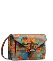 Patricia Nash Cassano Signature Floret Leather Crossbody Bag