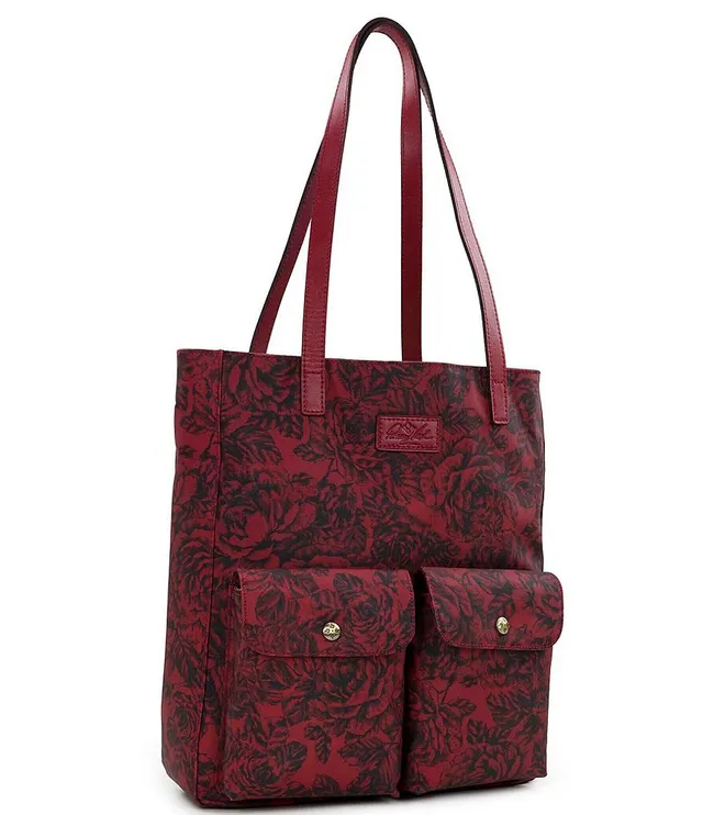 Patricia Nash Etched Roses Collection Roses Print Travel Tote Bag