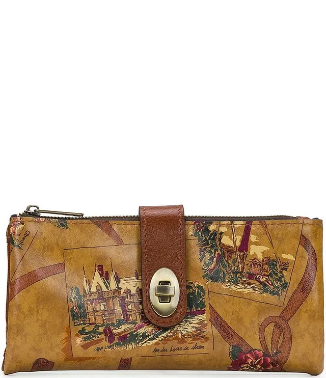 Patricia Nash Penley Doorway Print Leather Crossbody Bag - Doorway Print