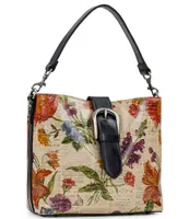 Patricia Nash Irving Parisian Newspaper Floral Crossbody Bag