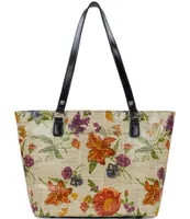 Patricia Nash Irving Parisian Newspaper Floral Crossbody Bag