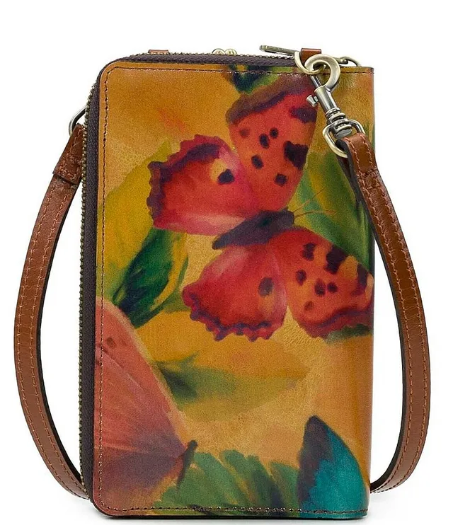 Patricia Nash Pertina Floral Frame Pouch Crossbody Bag Wallet