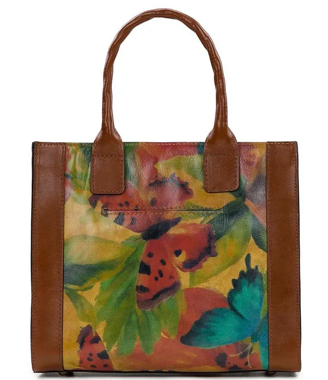 Patricia Nash Multicolor Flower Straw Tote Bag