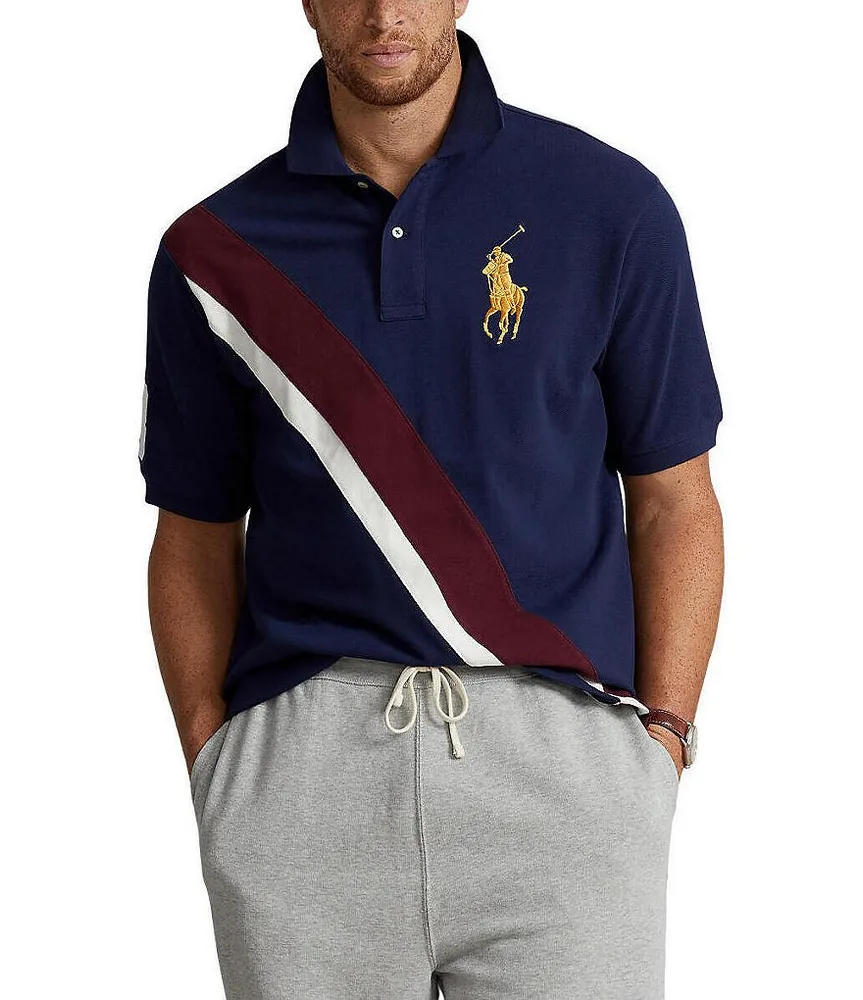 Polo Ralph Lauren Big Tall Classic-Fit Multi-Colored Pony Soft Cotton Polo Shirt - 3XT