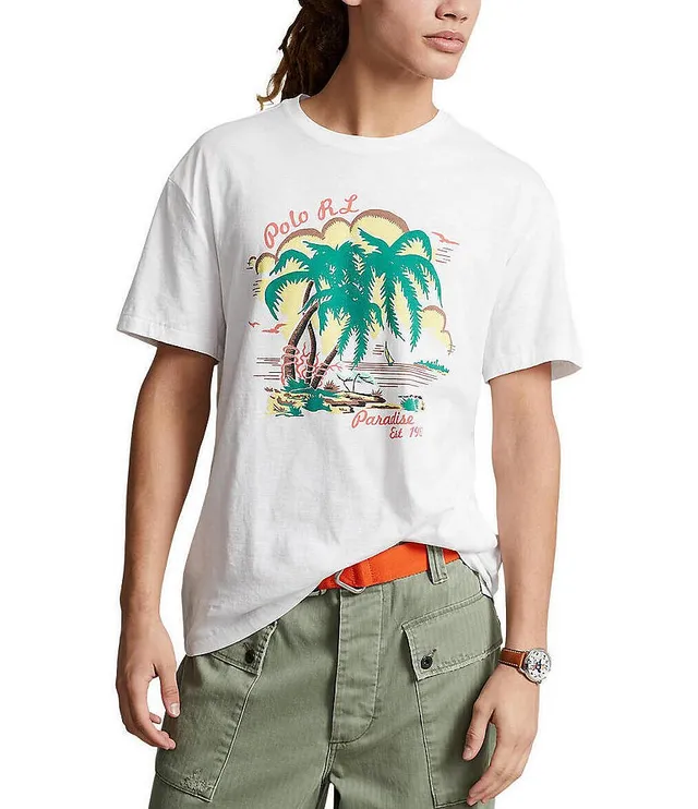 Ralph Lauren Saddle Graphic Jersey T-shirt in White