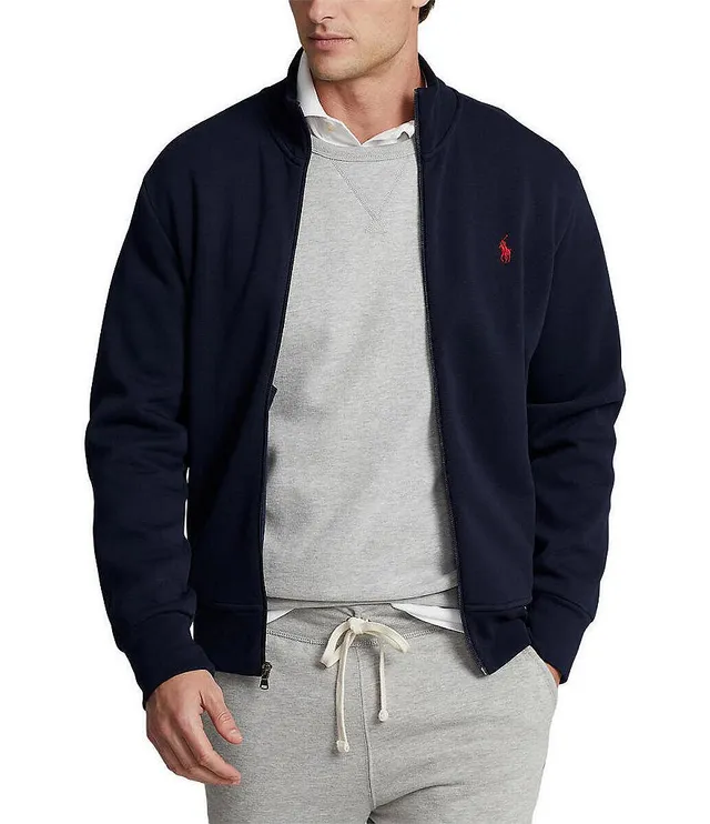 Polo Ralph Lauren Men's Double-Knit Full-Zip Hoodie - Grey - Size XS