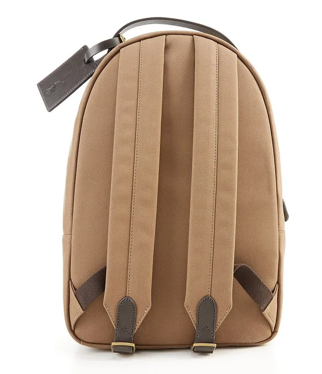 Polo Ralph Lauren Leather-Trim Canvas Backpack