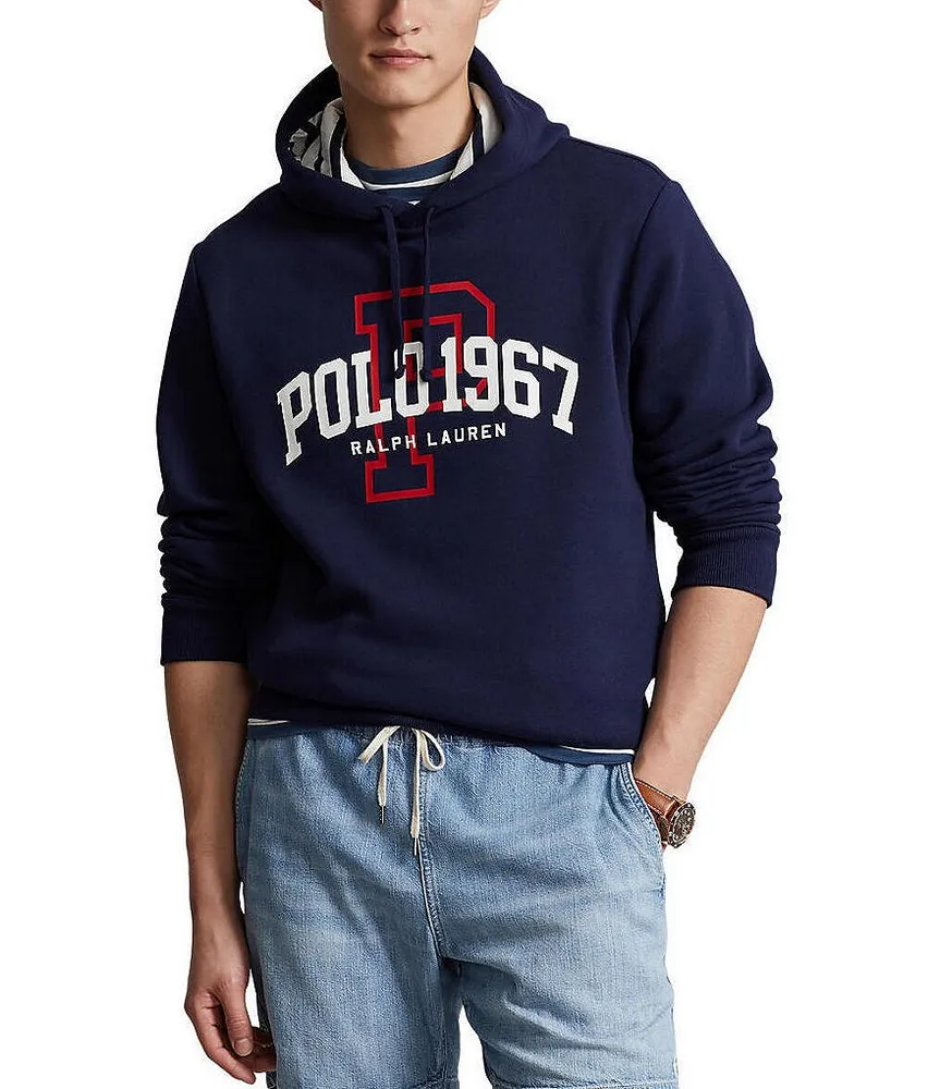 Polo Ralph Lauren - logo-print Drawstring Hoodie - Men - Cotton/Cotton/Polyester/Polyester - S - Black