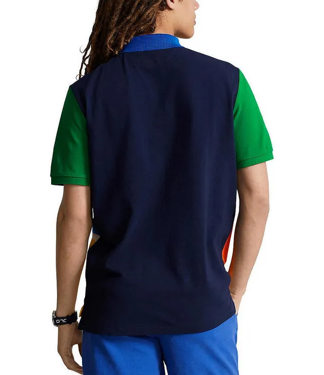 Classic Fit Mesh Graphic Polo Shirt