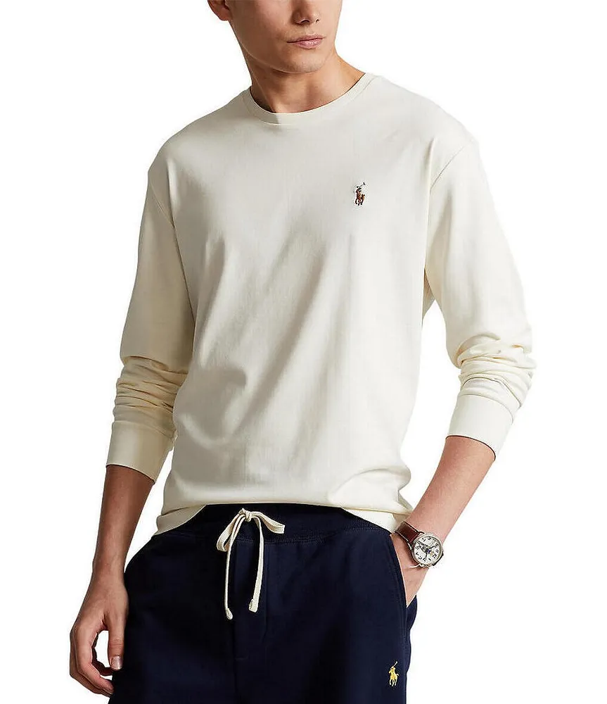 Polo Ralph Lauren Blue Long-Sleeve Interlock T-Shirt