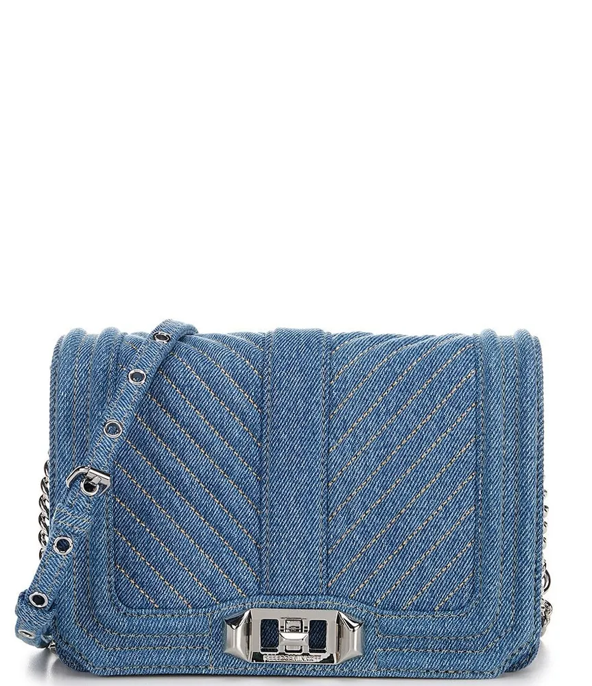 REBECCA MINKOFF Chevron Quilted Jumbo Love Crossbody Bag