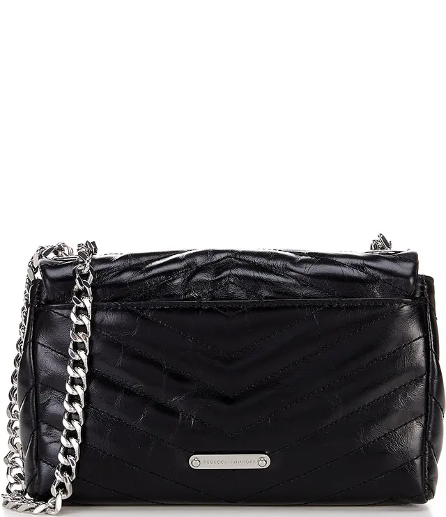 REBECCA MINKOFF Edie Circle Celestial Stud Leather Crossbody Bag