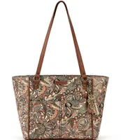 Sakroots Artist Circle Metro Floral Coated Canvas Tote Bag