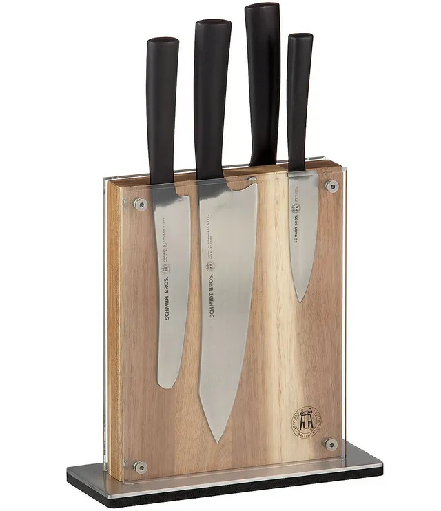 Schmidt Brothers - Bonded Teak, 15-Piece Knife Set, High-Carbon