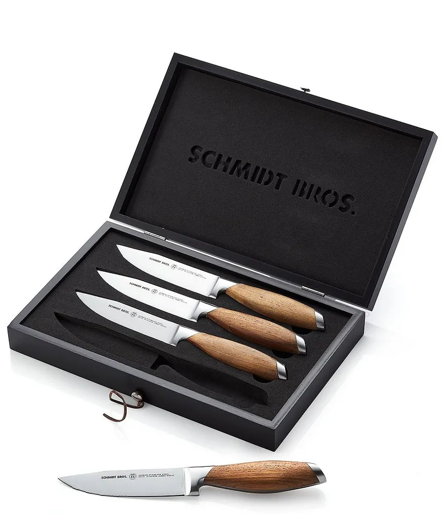 Schmidt Brothers Cutlery Zebra Wood Jumbo Steak Knives