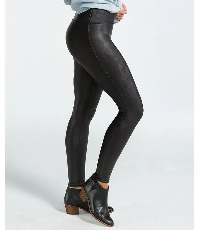 Spanx Mama Vegan Leather Maternity Leggings