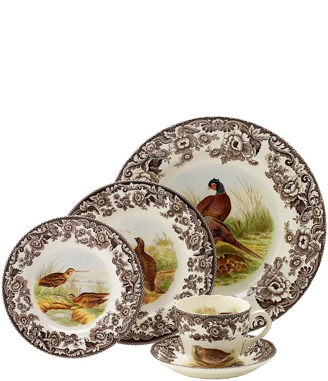 Spode Woodland Deer Octagonal Platter - Brown