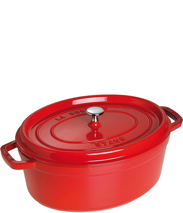 Staub - Cast Iron 3.5-qt Braiser with Glass Lid - Cherry