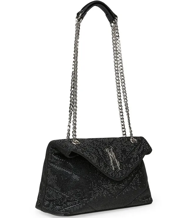 Steve Madden Valan Clear Rhinestone Bow Mini Crossbody Bag