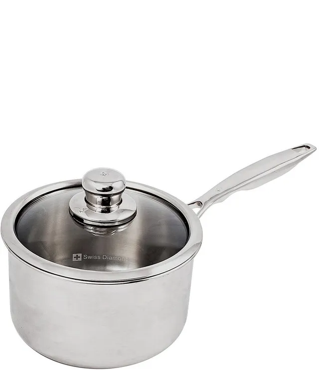 Swiss Diamond Premium Clad 8-Quart Stainless Steel Covered Stock Pot