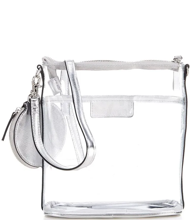 Tahari ASL Stadium Clear Crossbody Bag, Womens, Gold