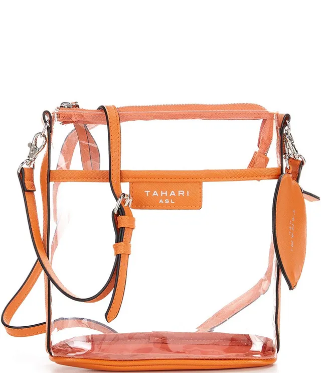 Tahari ASL Stadium Clear Crossbody Bag