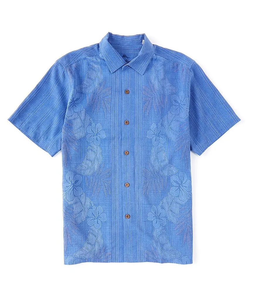 Bali Border Silk Camp Shirt