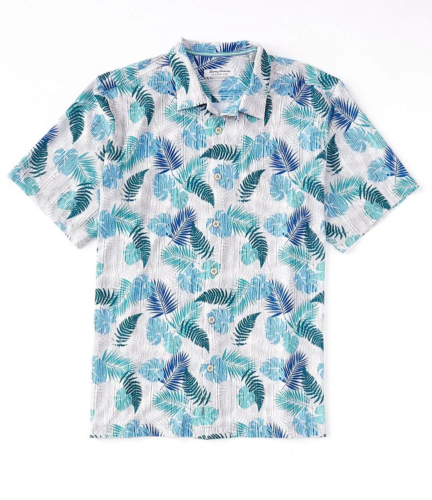 Tommy Bahama Nova Wave Falling Fronds Short Sleeve Woven Shirt