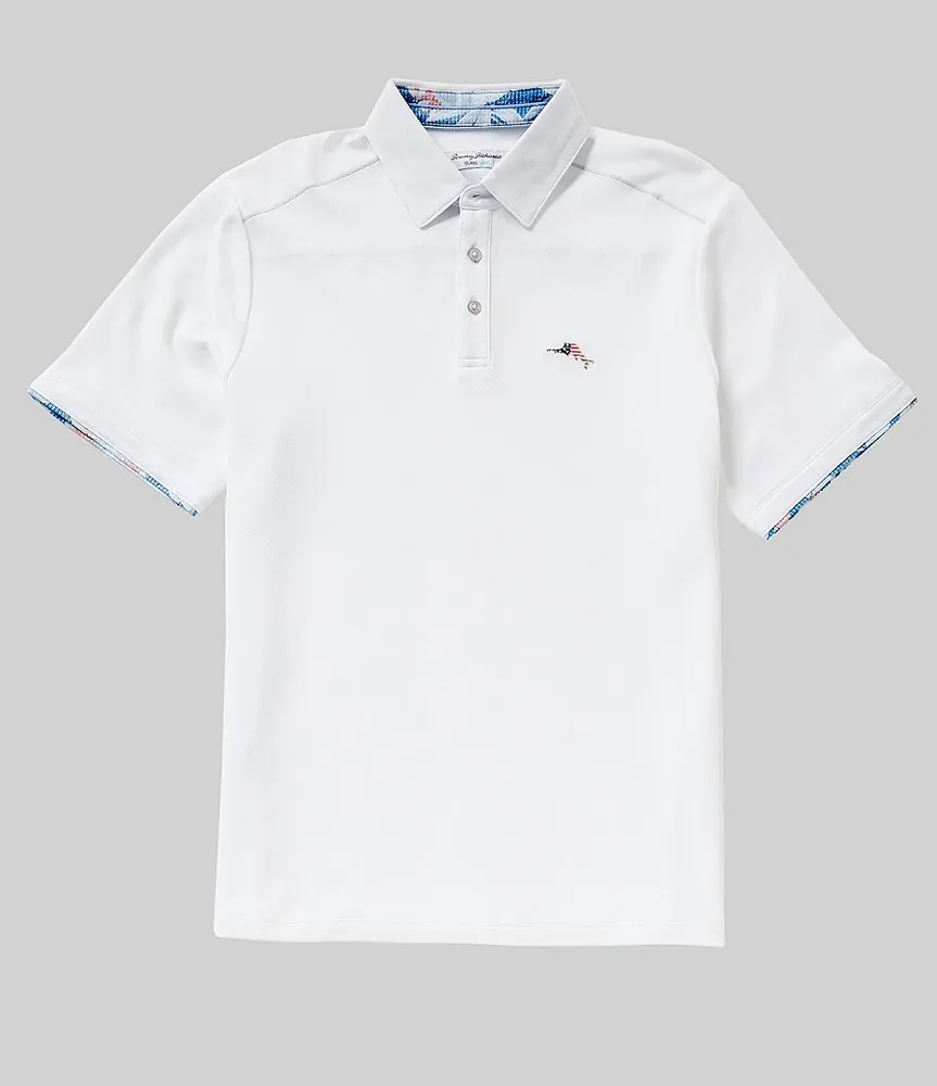 Tommy Bahama Fiesta Fronds Five O'Clock Polo in Senorita